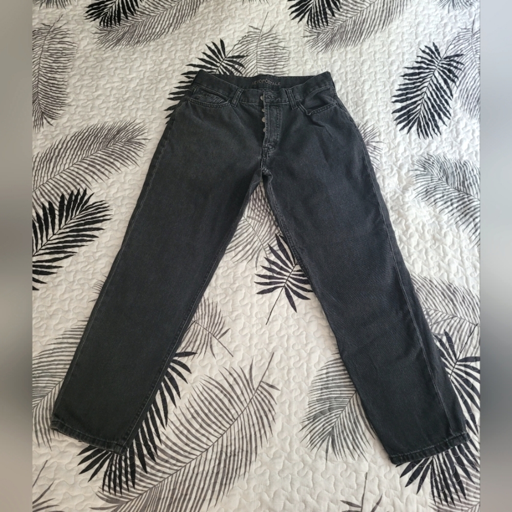 Aeropostale Mom Jeans 6R black